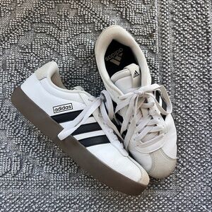 Adidas White and Black Casual Shoes